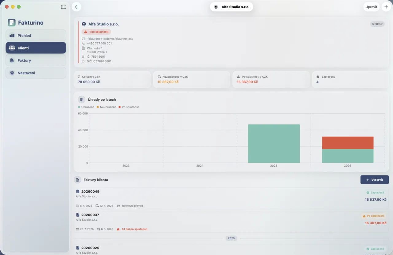 Fakturino Mac – klient